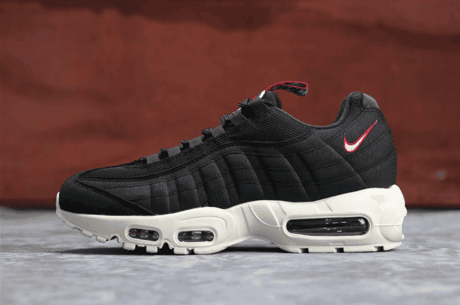 Nike Air Max 95 Pull Tab Pack TT黑白色 耐克公司级子弹系列95串标内置黑白气垫 (ID:390) - 图片1