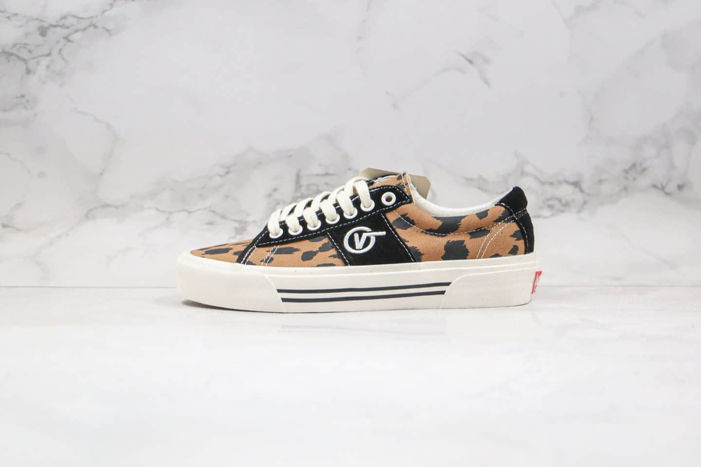 万斯Vans Vault OG Sid LX 20SS公司级版本低帮帆布鞋豹纹工艺硫化一比一 (ID:39408) - 图片1