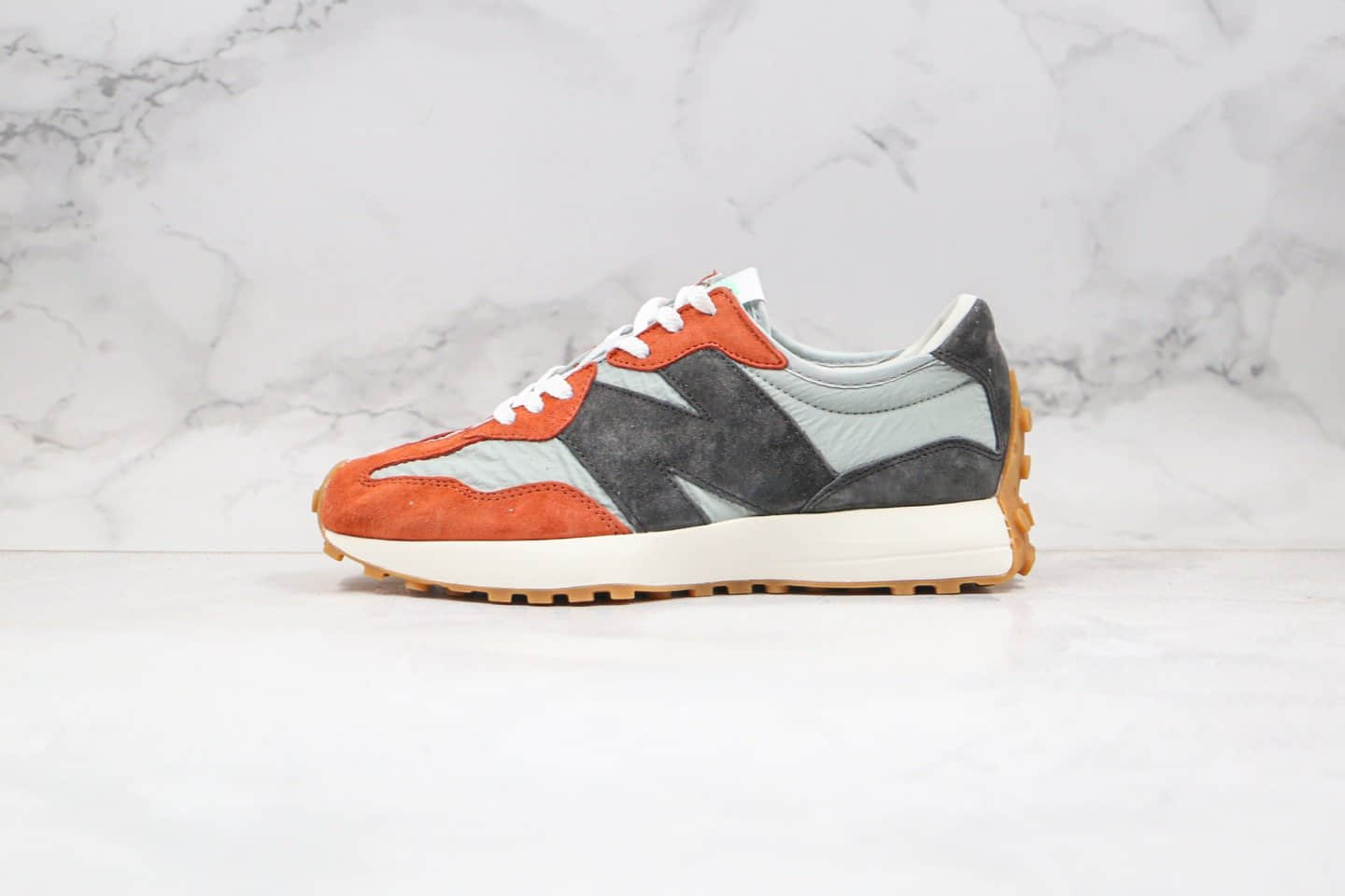 新百伦New Balance 327纯原版本复古慢跑鞋NB327灰棕黑色原档案数据开发区别市面通货版本 货号:WS327JC1