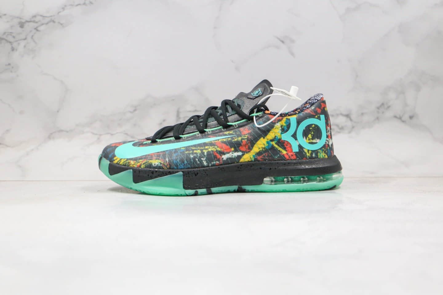 耐克Nike Zoom KD VI EP SJX纯原版本杜兰特6代蓝绿色篮球鞋内置气垫支持实战 (ID:39587) - 图片1