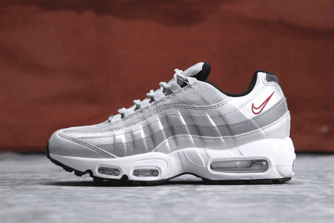 Nike Air Max 95 QS灰银 耐克公司级子弹95元年复刻内置灰银气垫 (ID:398) - 图片1