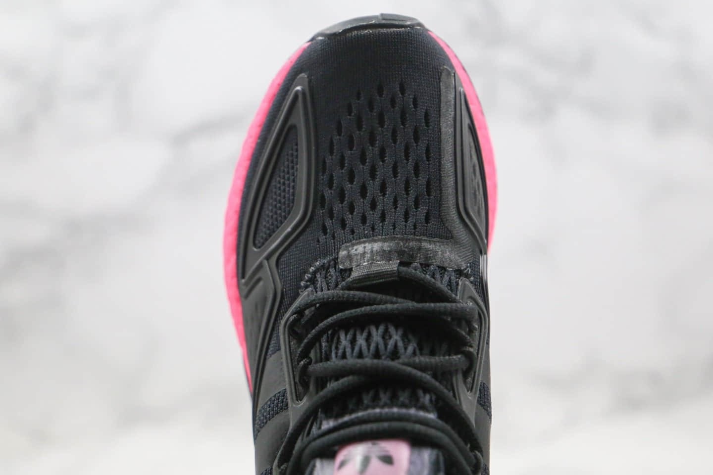 阿迪达斯Adidas Originals ZX 2K Boost纯原版本三叶草易烊千玺同款爆米花缓震跑鞋黑粉色原盒原标区别市面通货版本 货号:FX8489