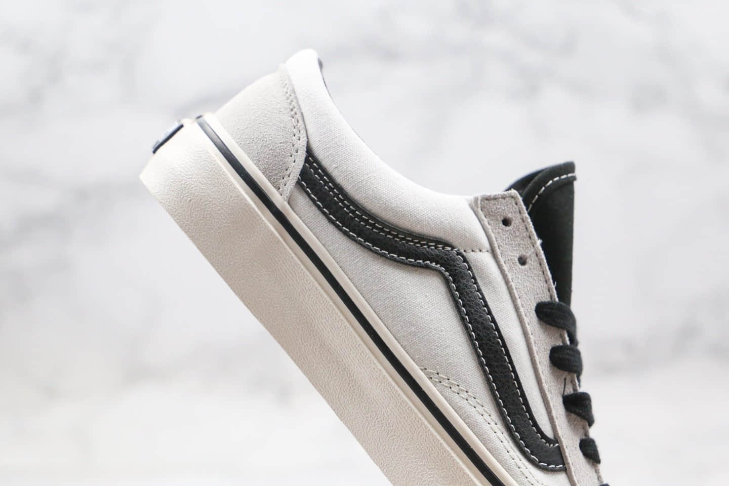 万斯VANS Style36 SF公司级版本低帮白灰色硫化板鞋内置钢印原档案数据开发 货号：VN0A3MVLXGL