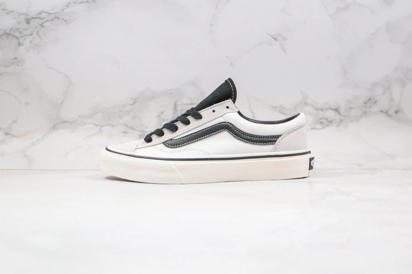 万斯VANS Style36 SF公司级版本低帮白灰色硫化板鞋内置钢印原档案数据开发 (ID:40166) - 图片1