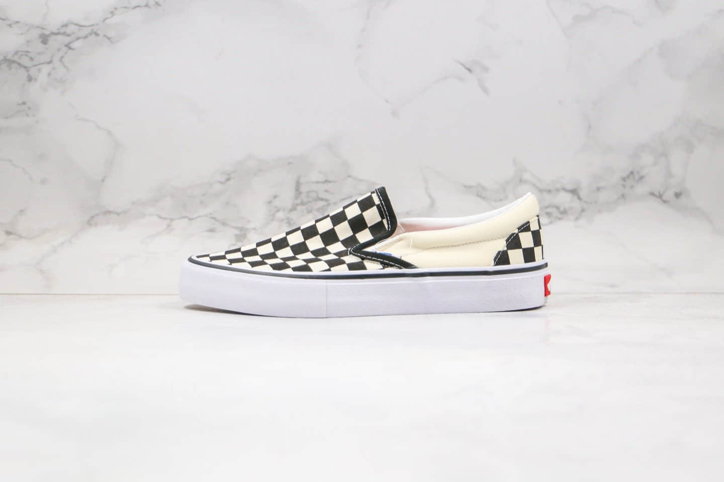 万斯Vans Slip On Pro公司级版本低帮棋盘格子黑白色一脚蹬内置钢印原档案数据开发 (ID:40198) - 图片1
