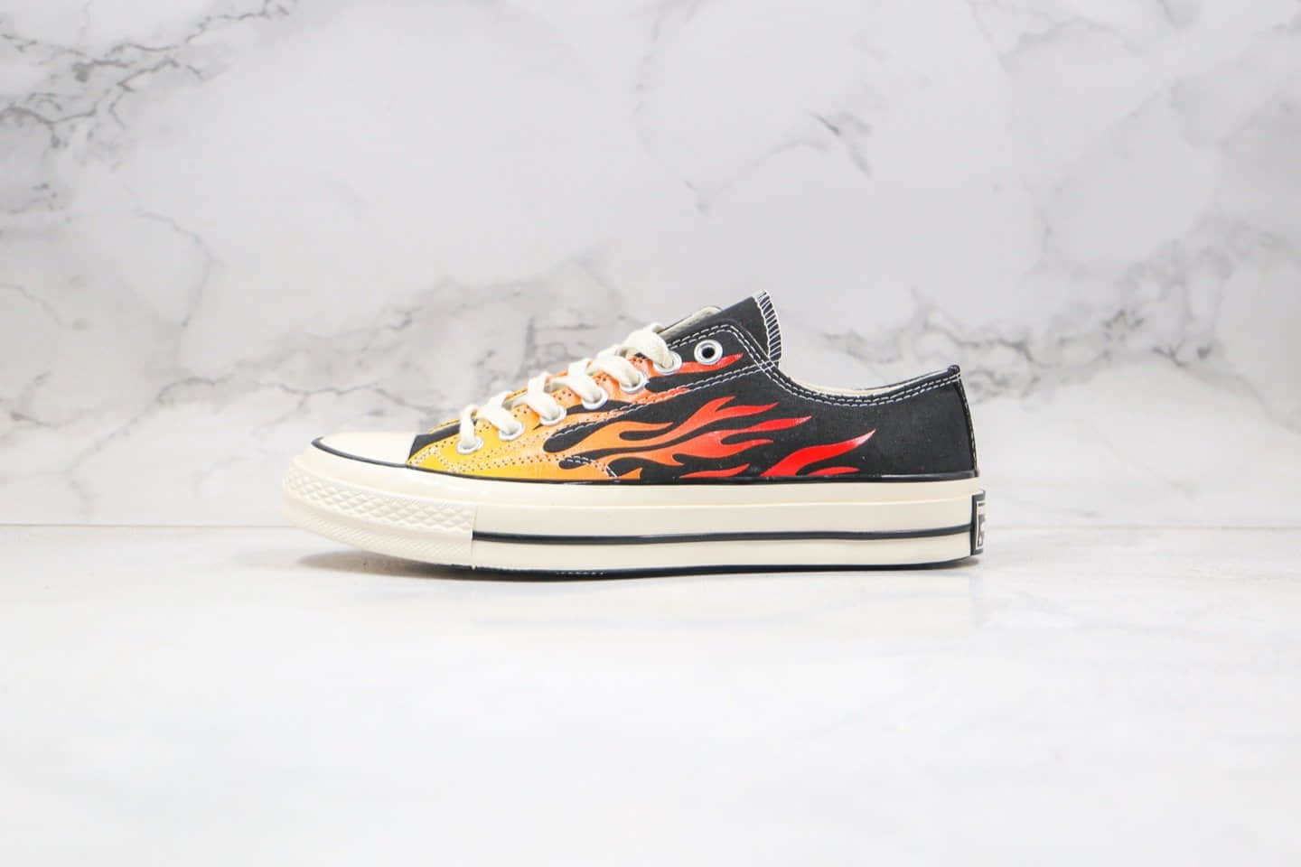 匡威Converse Chuck 70S 18ss公司级版本低帮火焰硫化帆布鞋双围条硫化蓝底 (ID:40479) - 图片1