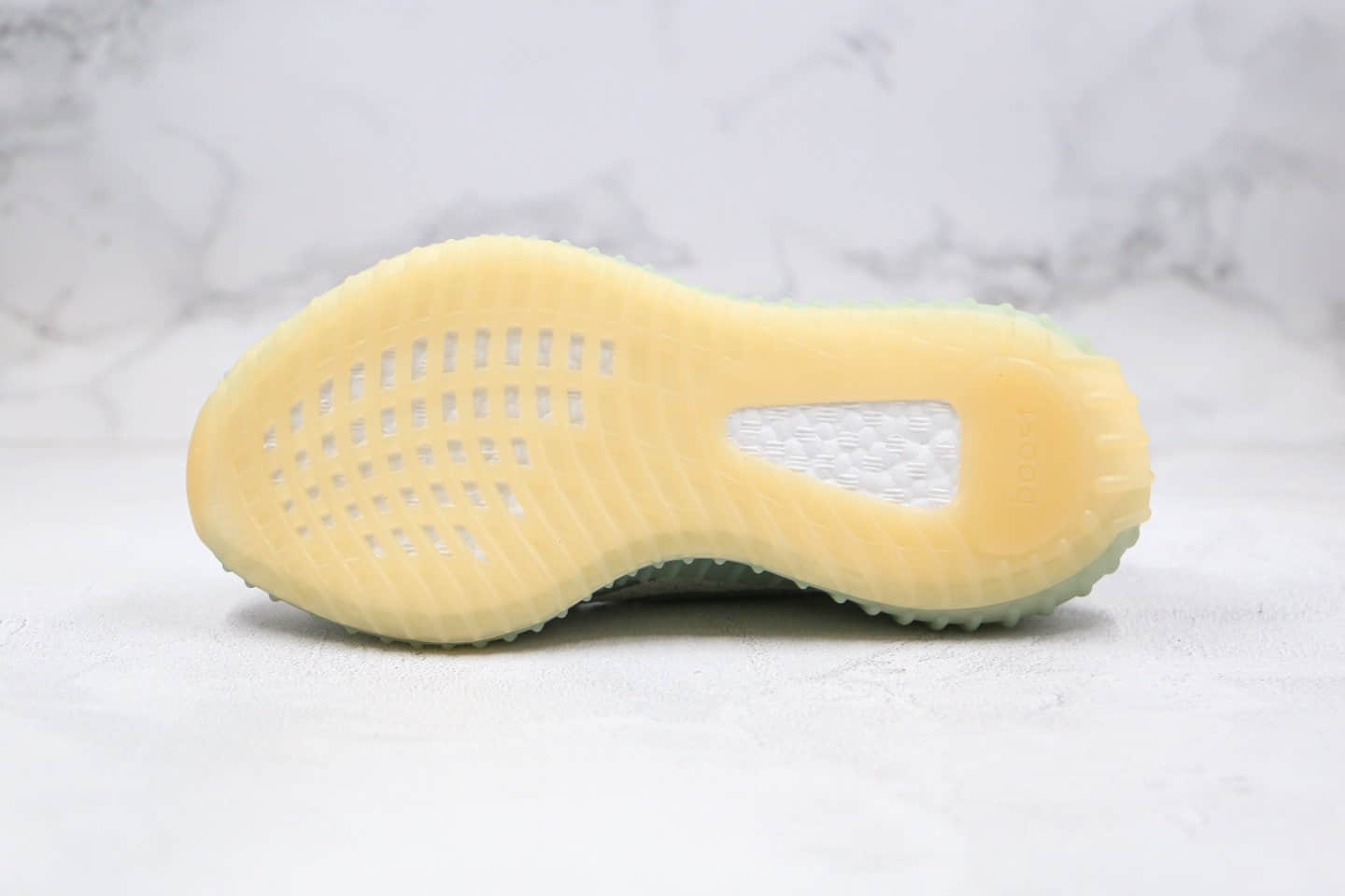 阿迪达斯adidas Yeezy 350 V3 white water drop公司级版本水滴夜光系列哈密瓜绿真巴斯夫爆米花大底 货号:FC9216