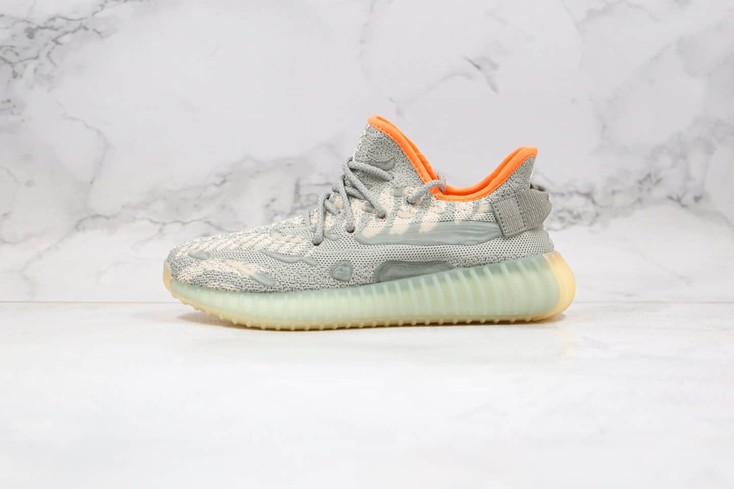 阿迪达斯adidas Yeezy 350 V3 white water drop公司级版本水滴夜光系列哈密瓜绿真巴斯夫爆米花大底 货号:FC9216