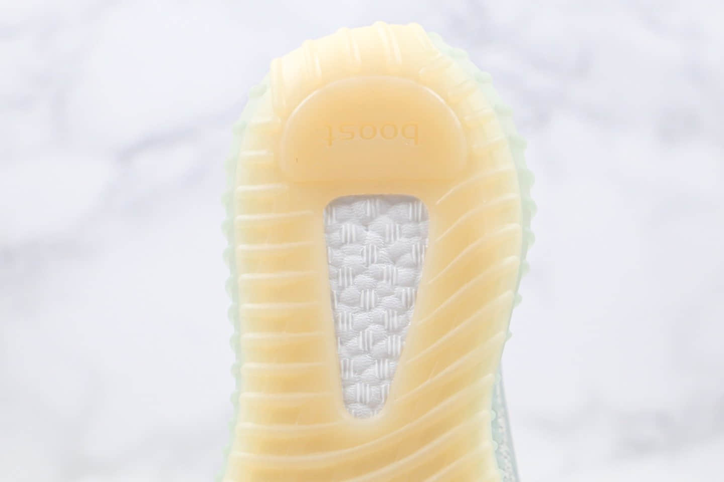 阿迪达斯adidas Yeezy 350 V3 white water drop公司级版本水滴夜光系列哈密瓜绿真巴斯夫爆米花大底 货号:FC9216