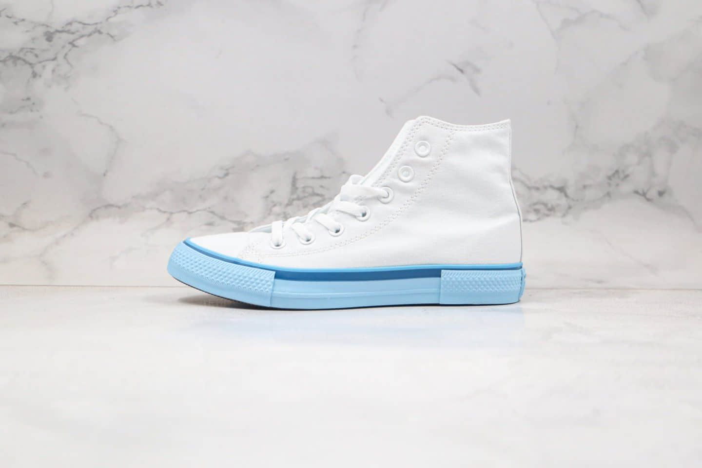 匡威Converse all star公司级高帮白蓝色帆布鞋原厂硫化大底原档案数据开发 (ID:40784) - 图片1