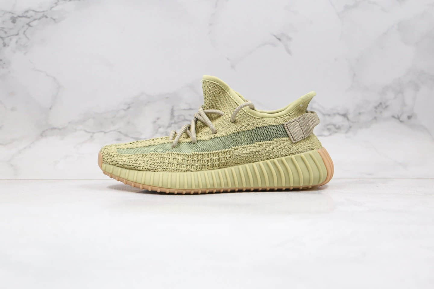阿迪达斯adidas YEEZY BOOST 350 V2 Sulfur公司级版本椰子350v2硫磺抹茶配色爆米花跑鞋 货号:FY5346