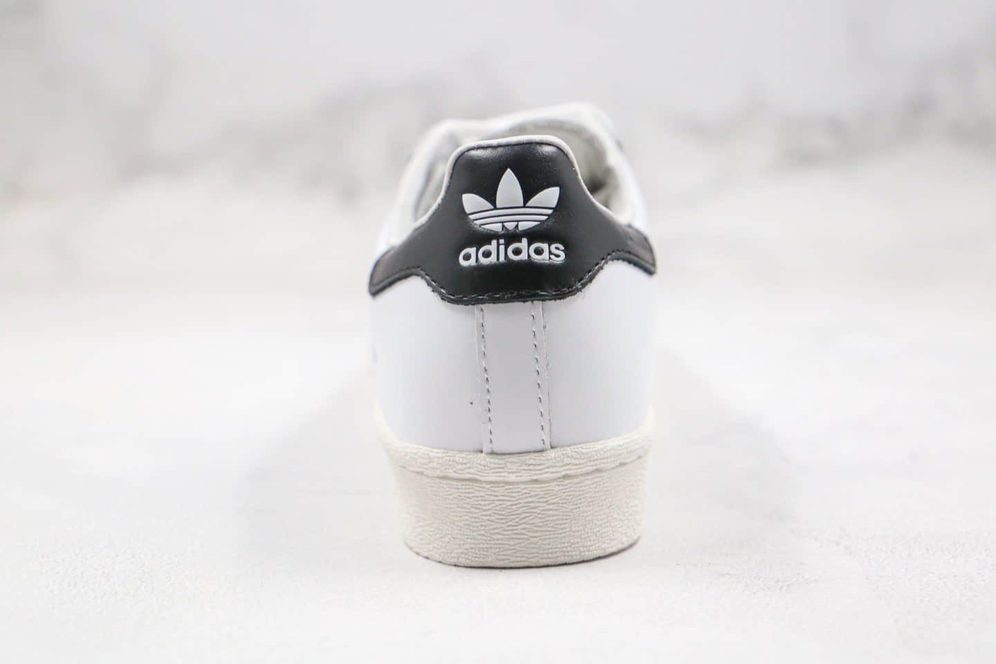 阿迪达斯Prada x adidas Originals Superstar 80s公司级版本普拉达联名贝壳头板鞋白黑色原装礼盒版本 货号:FW6680