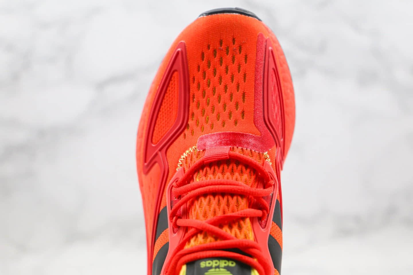 阿迪达斯Adidas Originals ZX 2K Boost纯原版本易烊千玺同款缓震跑鞋橙绿色内置真爆米花缓震 货号:FW0482