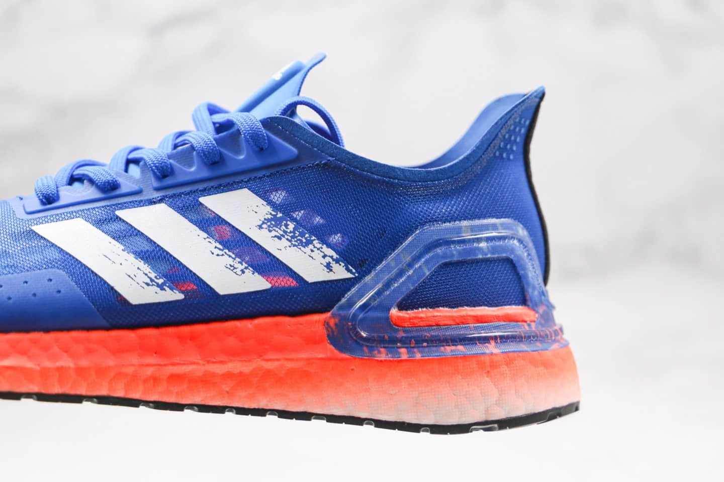 阿迪达斯Adidas Ultra Boost PB纯原版本爆米花跑鞋UB6.0蓝橙色内置真爆米花缓震大底 货号:EF0893