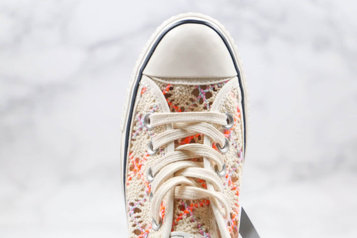 匡威Converse Chuck 70公司级版本低帮镂空厚底松糕鞋编织花配色原楦头纸板打造 货号：568278C