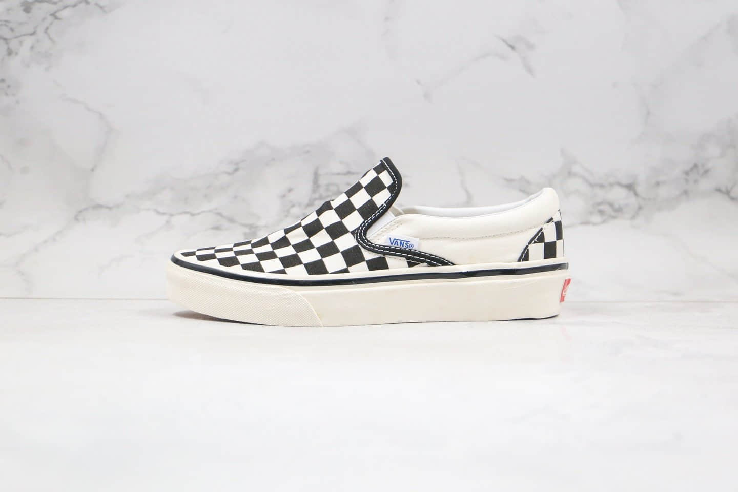 万斯Vans OG Classic Slip-on公司级版本安纳海姆一脚蹬黑白棋盘格原厂硫化工艺 (ID:42590) - 图片1