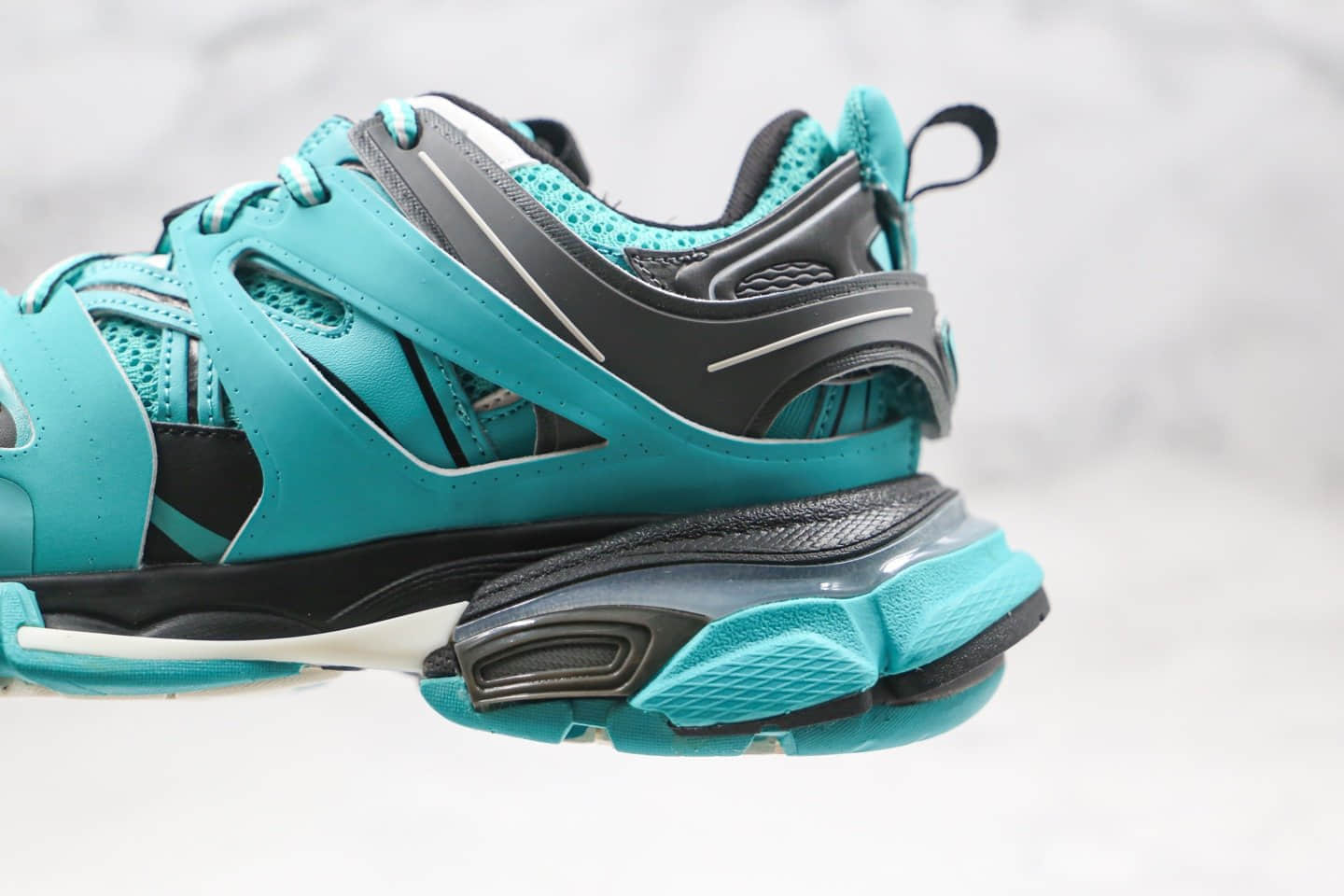 巴黎世家Balenciaga Sneaker Tess s.Gomma MAILLE WHITE ORANGE莞产纯原版本复古老爹鞋3.0湖水蓝配色原档案数据开发