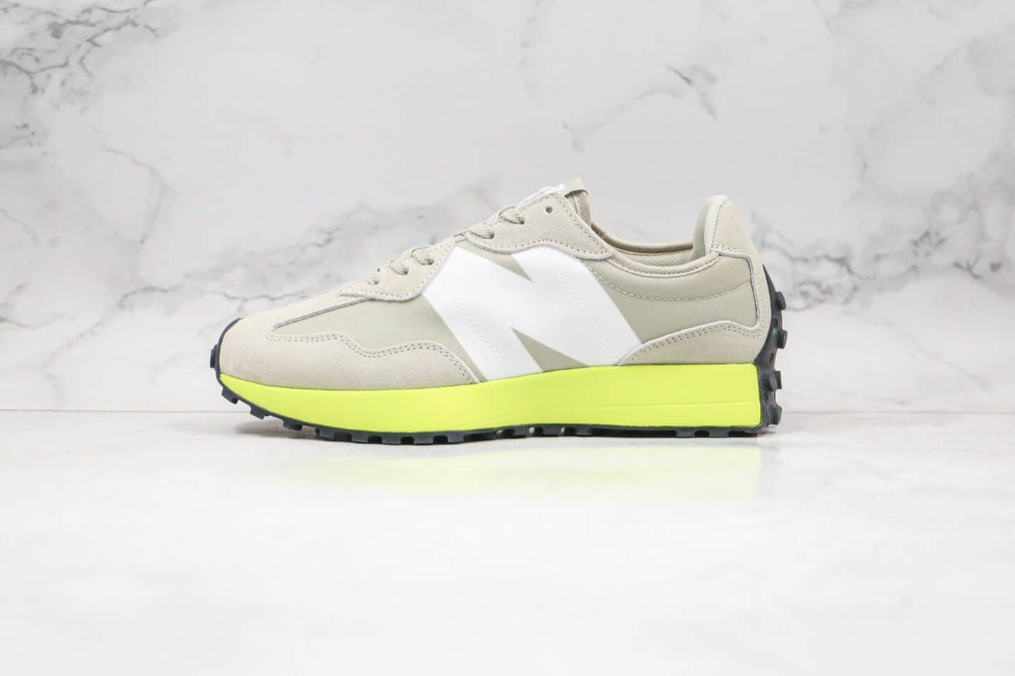新百伦New Balance 327纯原版本复古慢跑鞋卡其绿色区别市面通货 (ID:43205) - 图片1