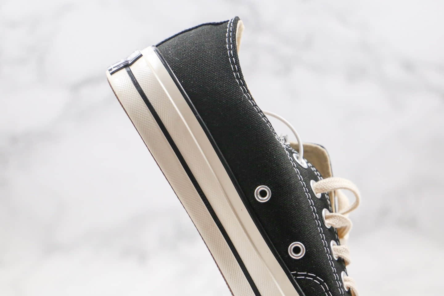 匡威Converse x 敏感内容G PLAY公司级版本川久保玲低帮第四代黑色帆布鞋敏感内容小爱心原厂硫化大底原盒原标