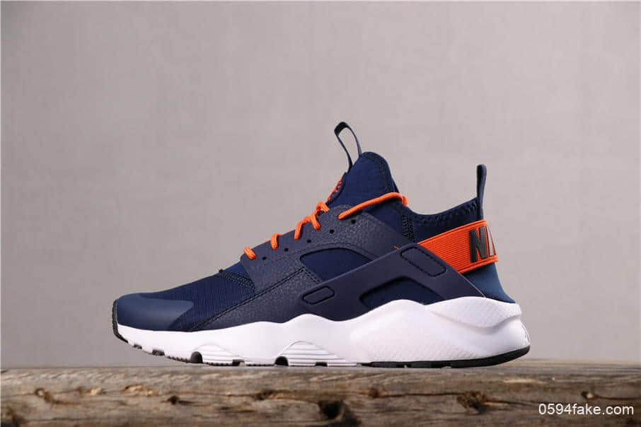 Nike Air Huarache Run Ultra耐克华莱士4代蓝橙真标带半码原档案开发 (ID:4354) - 图片1