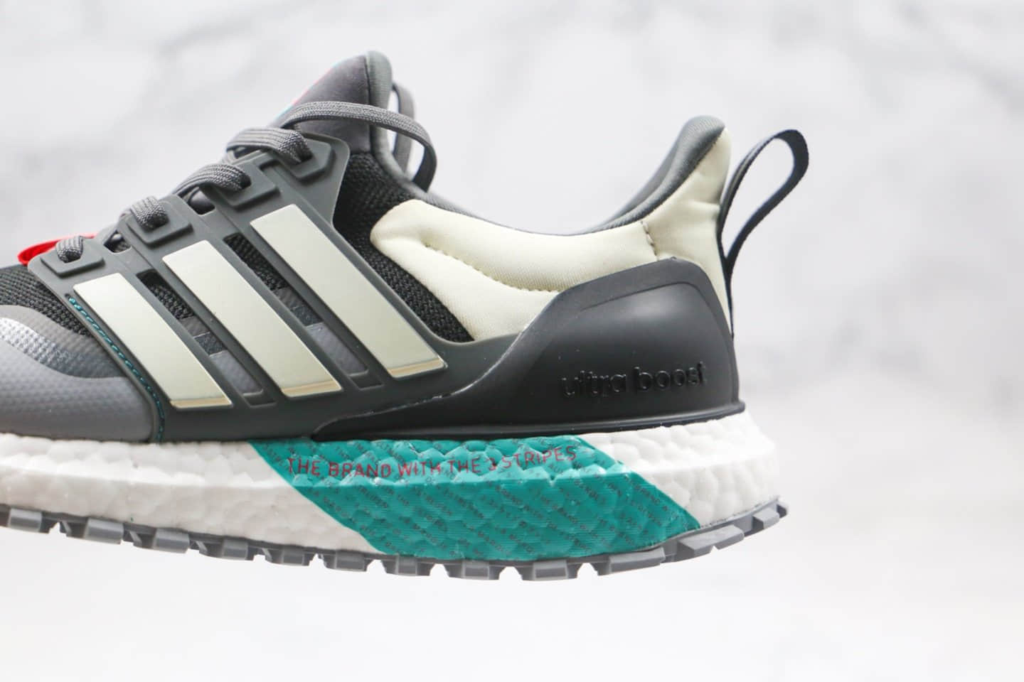阿迪达斯Adidas Ultraboost All Terrain 4.0纯原版本全掌爆米花UB4.0机能款跑鞋灰米黄蓝色原盒原标 货号:EG8099