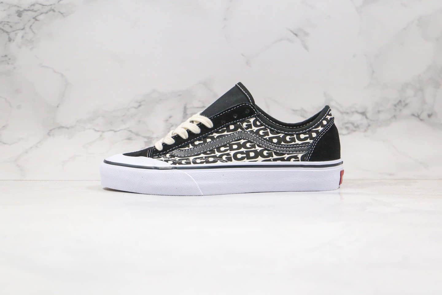万斯VANS Style 36 x 敏感内容G公司级版本川久保玲联名款低帮半月包头字母涂鸦硫化板鞋原档案数据开发 (ID:44003) - 图片1