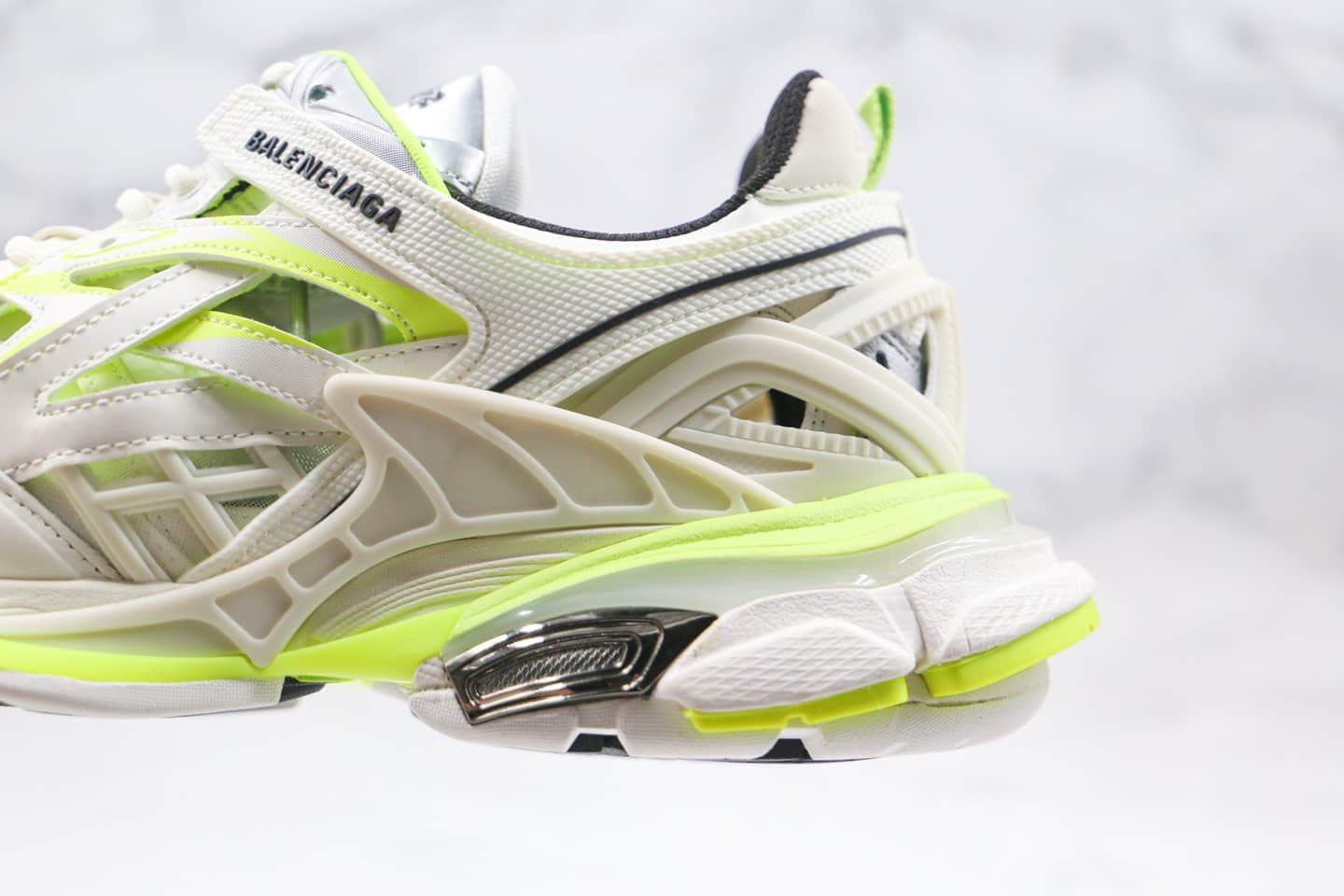 巴黎世家Balenciaga Track 4.0纯原版本复古老爹鞋四代白绿色正确组合大底原盒配件齐全