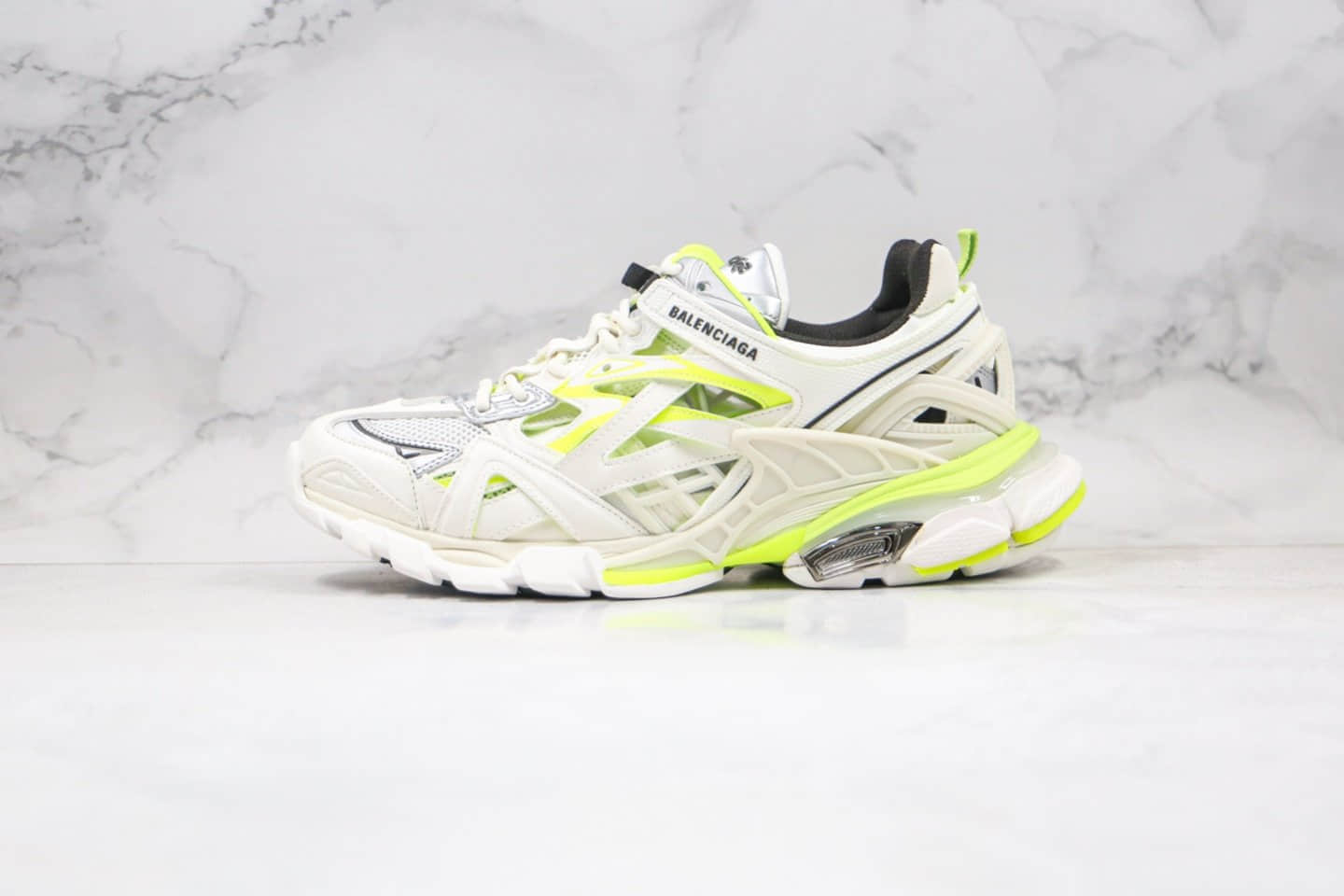 巴黎世家Balenciaga Track 4.0纯原版本复古老爹鞋四代白绿色正确组合大底原盒配件齐全