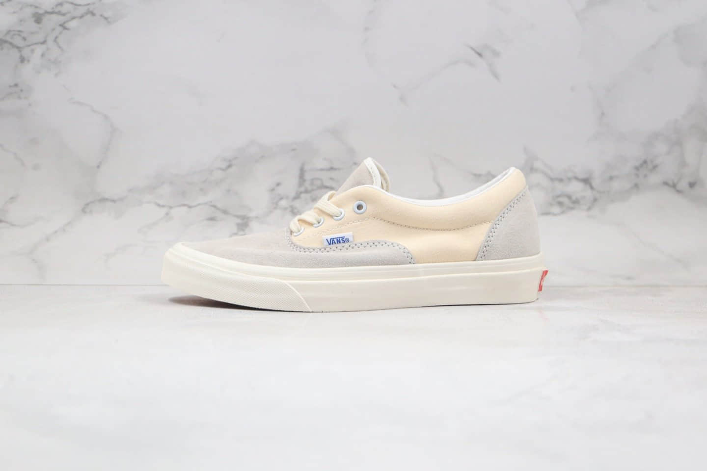 万斯Vans Era OG LX公司级版本反皮毛低帮硫化板鞋奶白灰色原盒配置 (ID:44153) - 图片1