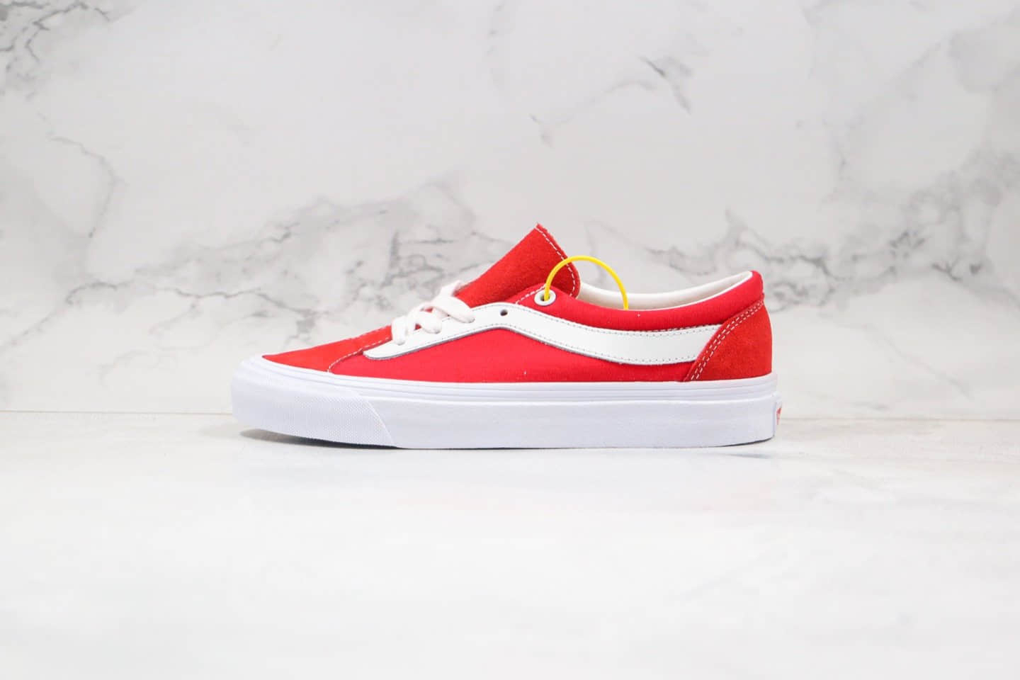 万斯VANS Bold Ni公司级版本吴亦凡同款板鞋小红书爆款帆布鞋红白色工艺硫化一比一 (ID:44161) - 图片1