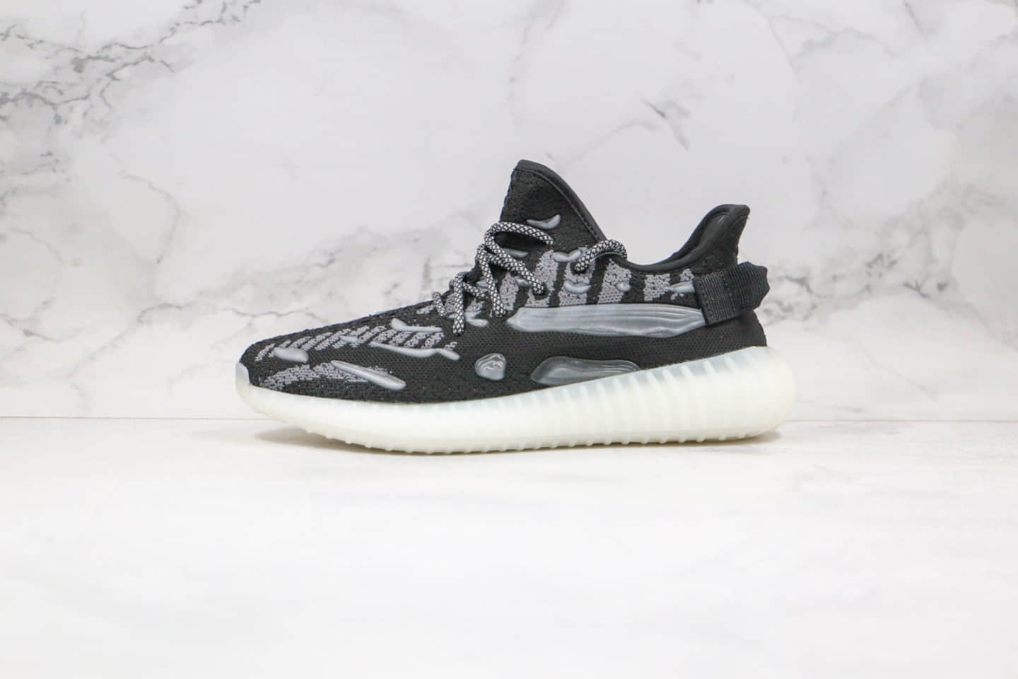 阿迪达斯Adidas Yeezy 350 V3 white water drop纯原版本椰子350V3水滴新斑马黑白奥利奥配色原厂巴斯夫爆米花大底 (ID:44573) - 图片1