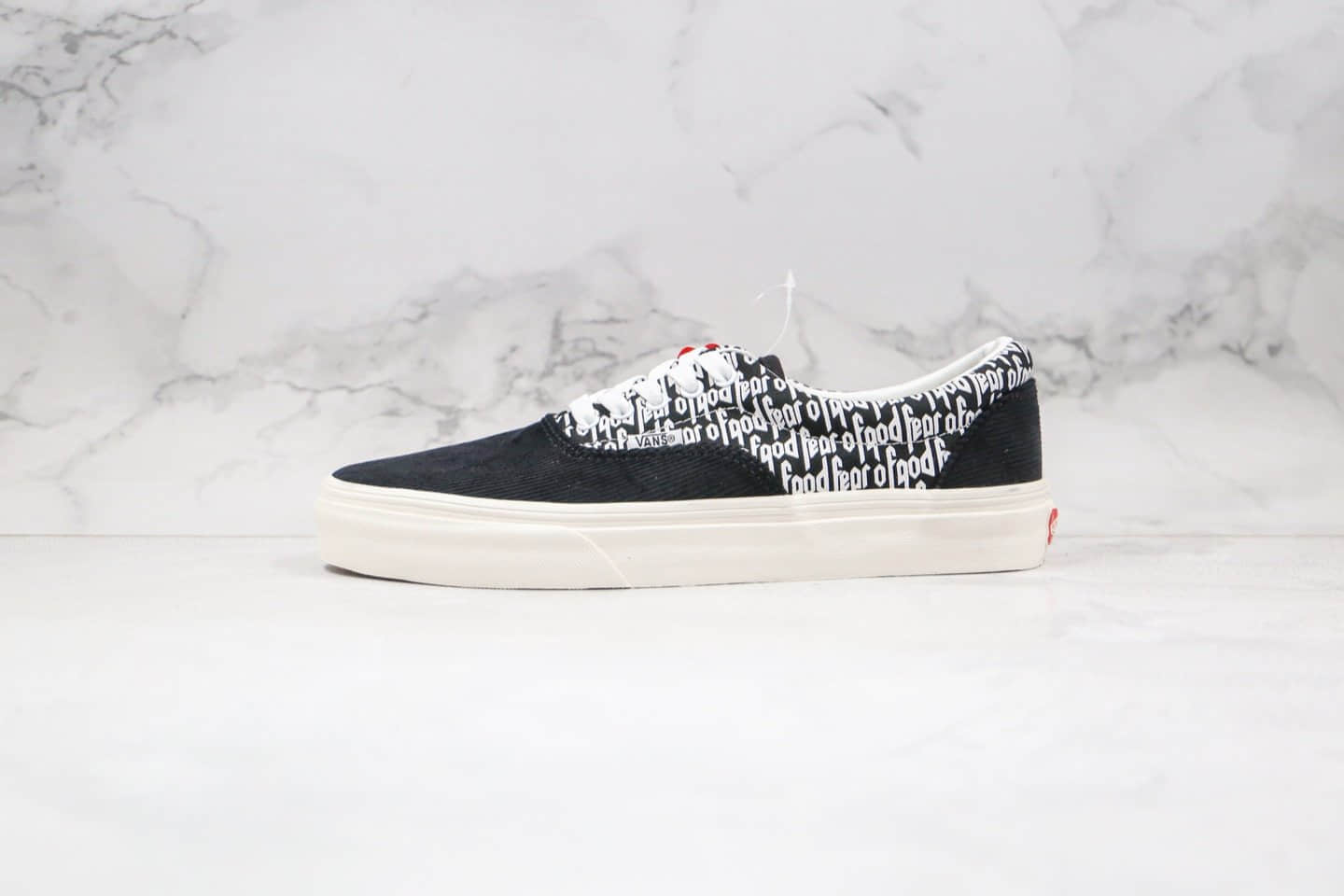 万斯Fear of God × Vans Era 95 DX公司级版本敬畏上帝联名灯芯绒板鞋黑白色高清洁二次硫化工艺 (ID:44873) - 图片1