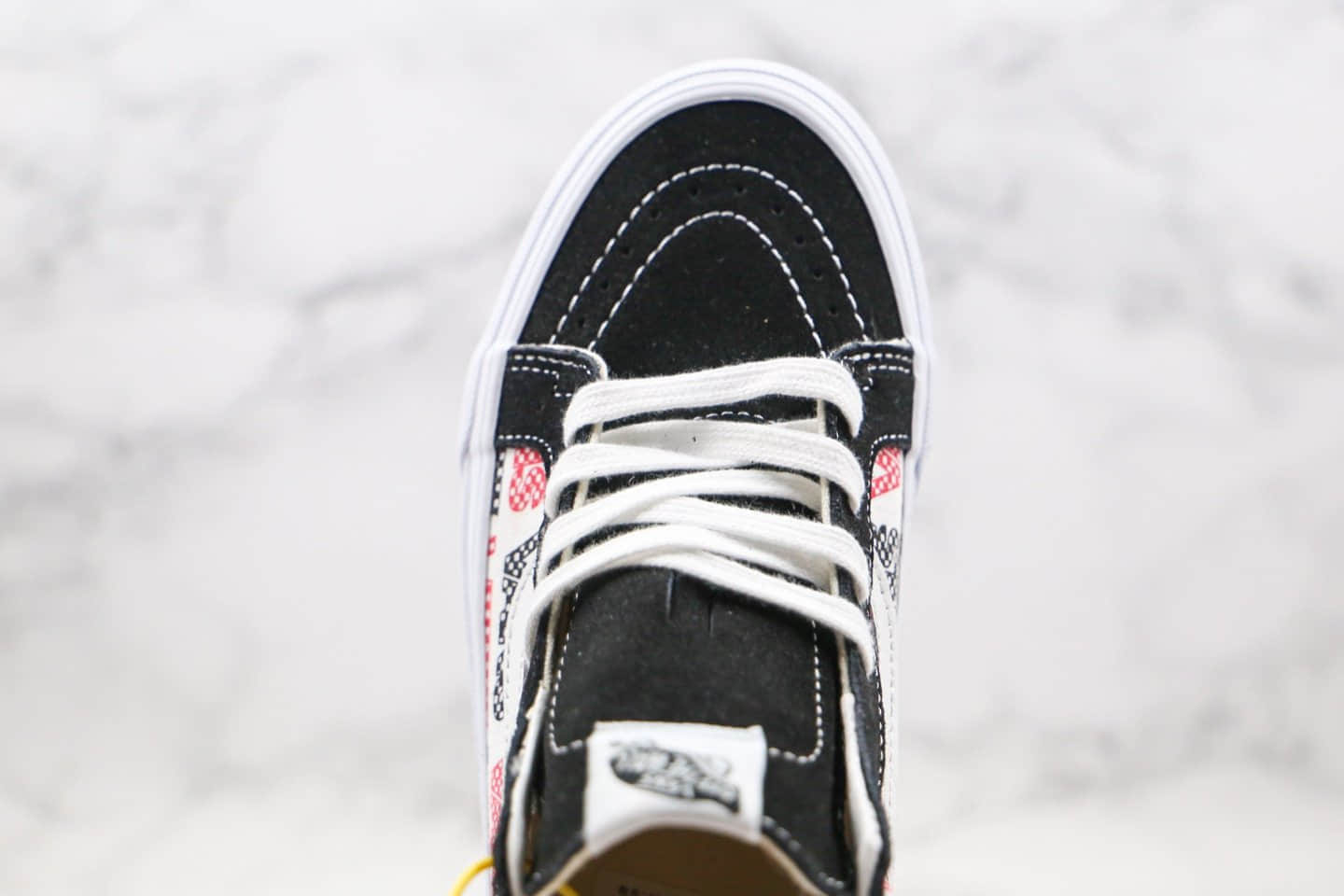 万斯Vans SK8-Mid Reissue公司级版本中帮板鞋字母印花涂鸦彩色logo黑白红色原鞋开模 货号:VN0A391F2BQ
