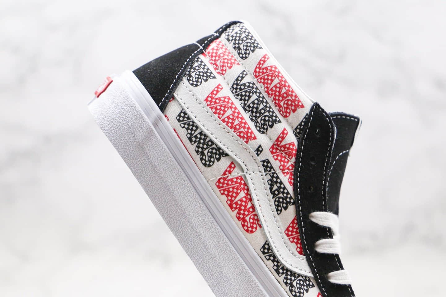 万斯Vans SK8-Mid Reissue公司级版本中帮板鞋字母印花涂鸦彩色logo黑白红色原鞋开模 货号:VN0A391F2BQ