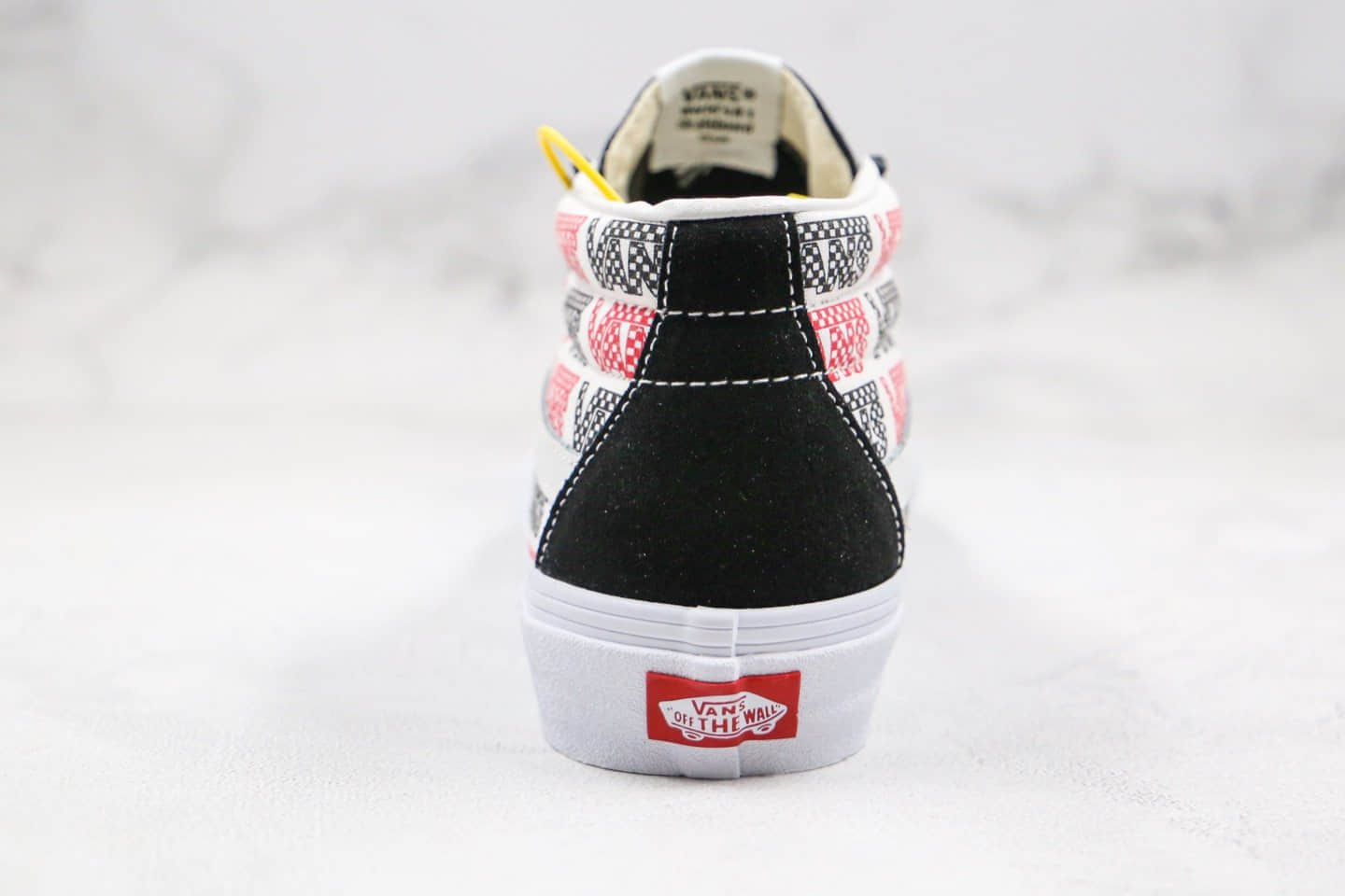 万斯Vans SK8-Mid Reissue公司级版本中帮板鞋字母印花涂鸦彩色logo黑白红色原鞋开模 货号:VN0A391F2BQ
