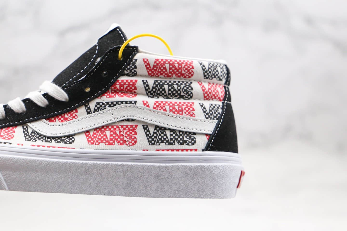万斯Vans SK8-Mid Reissue公司级版本中帮板鞋字母印花涂鸦彩色logo黑白红色原鞋开模 货号:VN0A391F2BQ