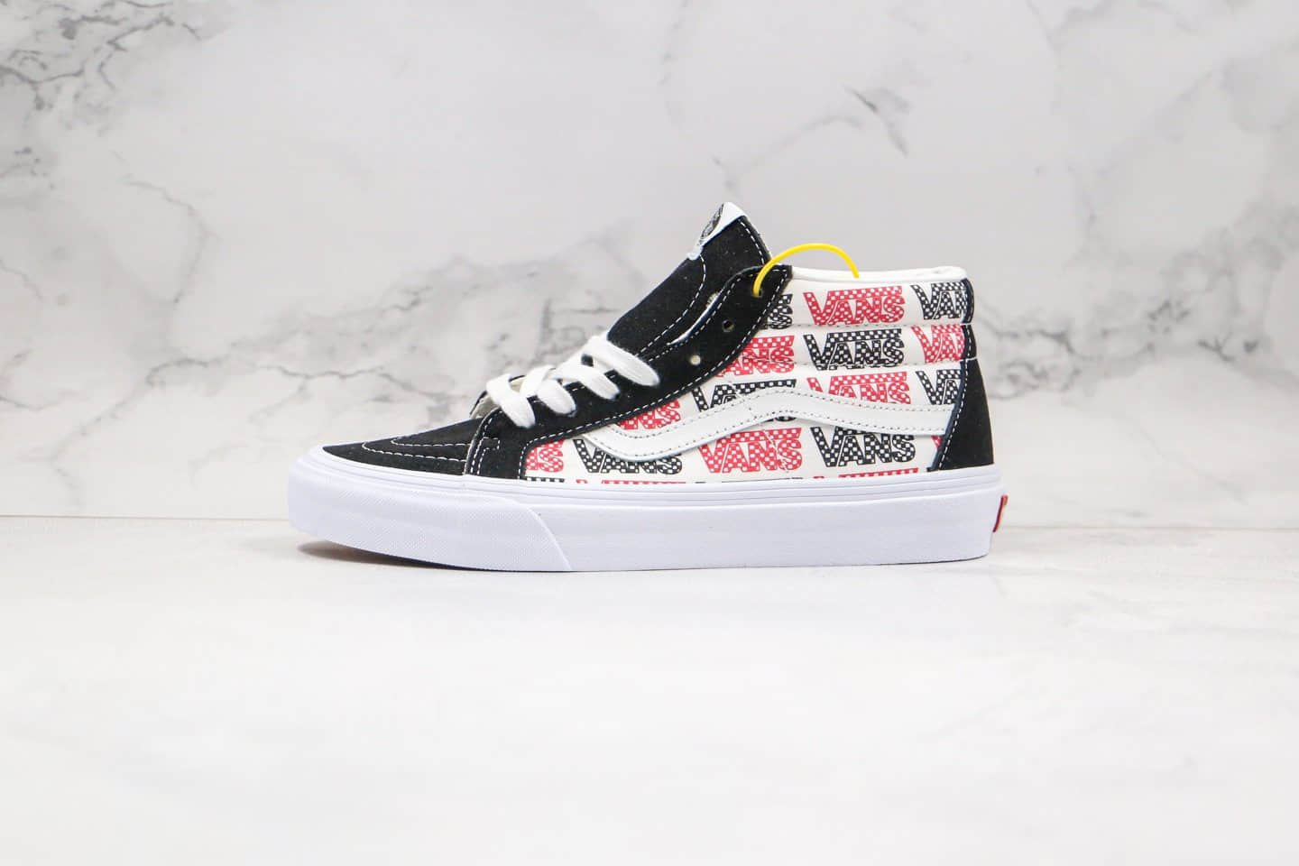 万斯Vans SK8-Mid Reissue公司级版本中帮板鞋字母印花涂鸦彩色logo黑白红色原鞋开模 货号:VN0A391F2BQ