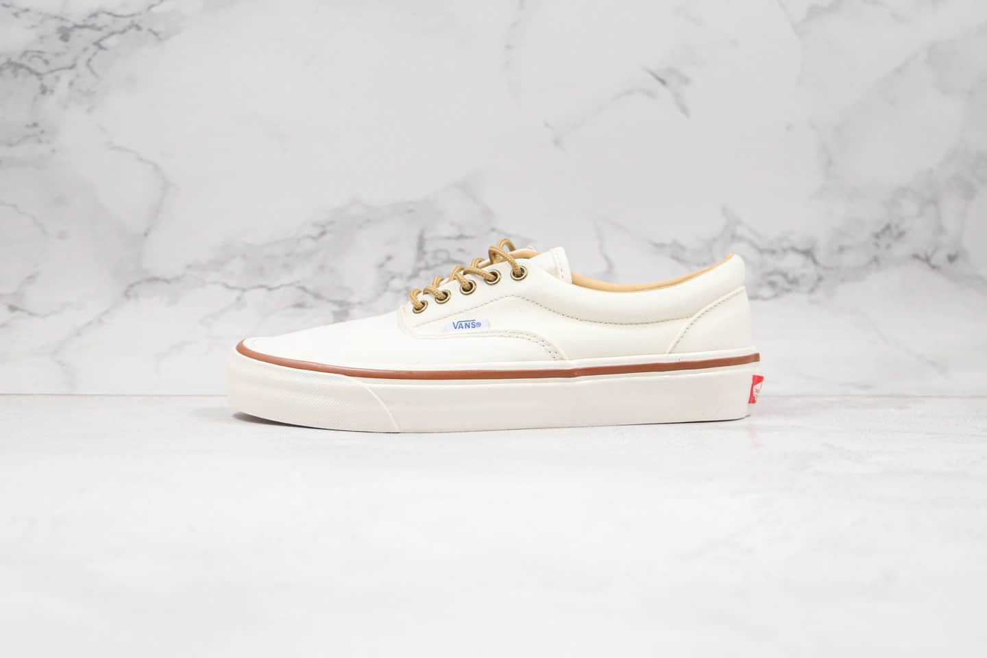 万斯Vans Era 95 DX公司级版本低帮米白色复古风安纳海姆牛皮鞋带硫化板鞋原楦头纸板打造 (ID:45128) - 图片1