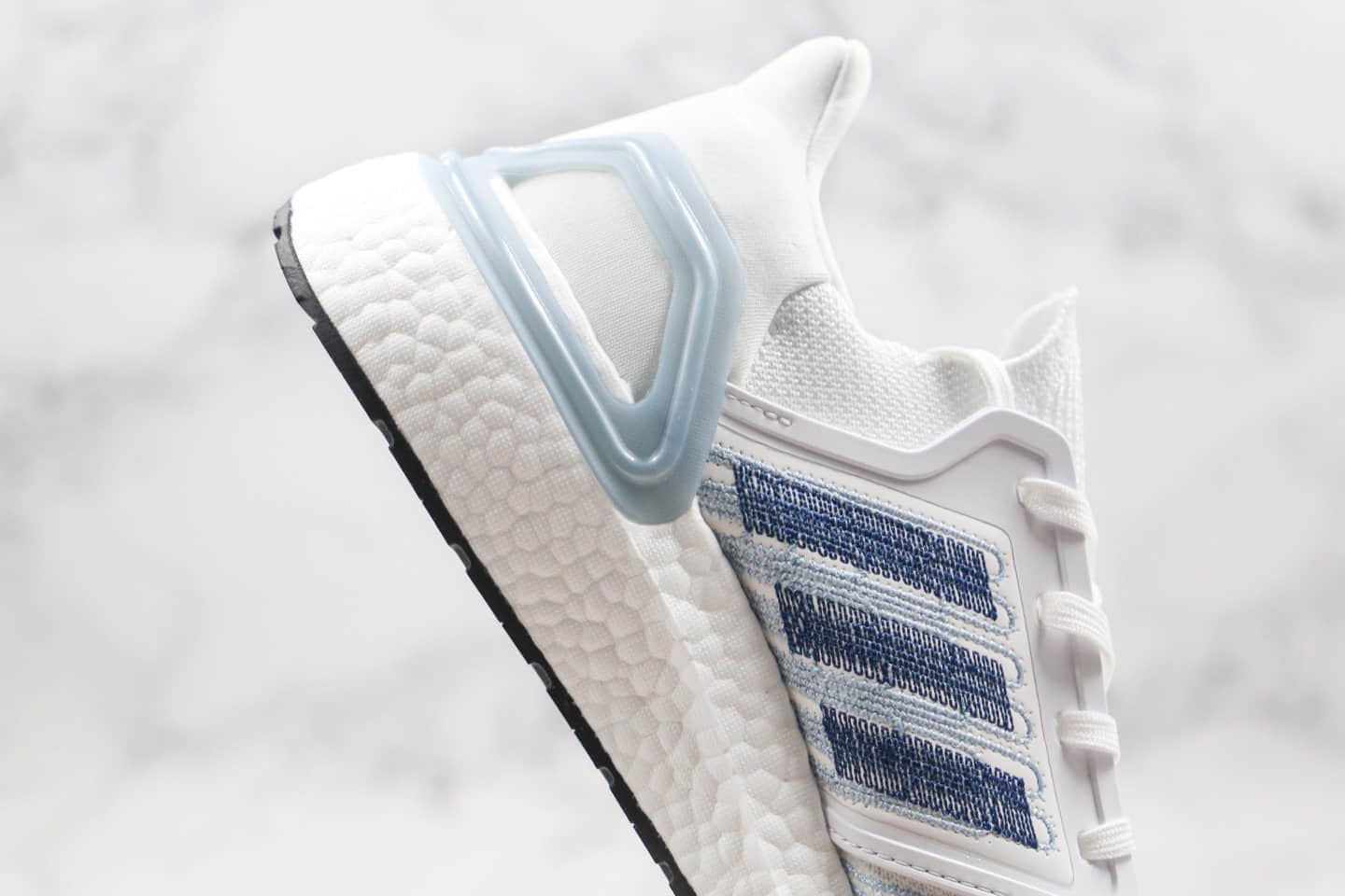 阿迪达斯Adidas Ultra Boost 20 Consortium纯原版本北美限定雾霾蓝色UB6.0爆米花跑鞋原盒原标 货号:FY3454