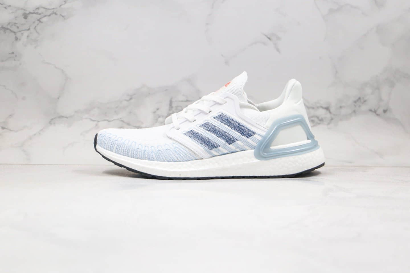 阿迪达斯Adidas Ultra Boost 20 Consortium纯原版本北美限定雾霾蓝色UB6.0爆米花跑鞋原盒原标 货号:FY3454
