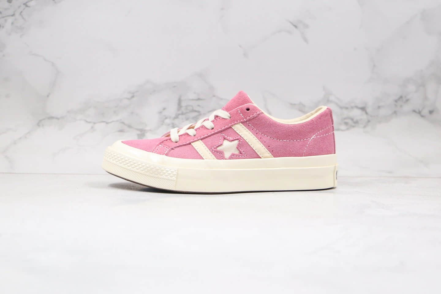 匡威CONVERSE One Star Academy公司级版本低帮木村一星粉色硫化板鞋原楦头纸板打造 货号:167166C