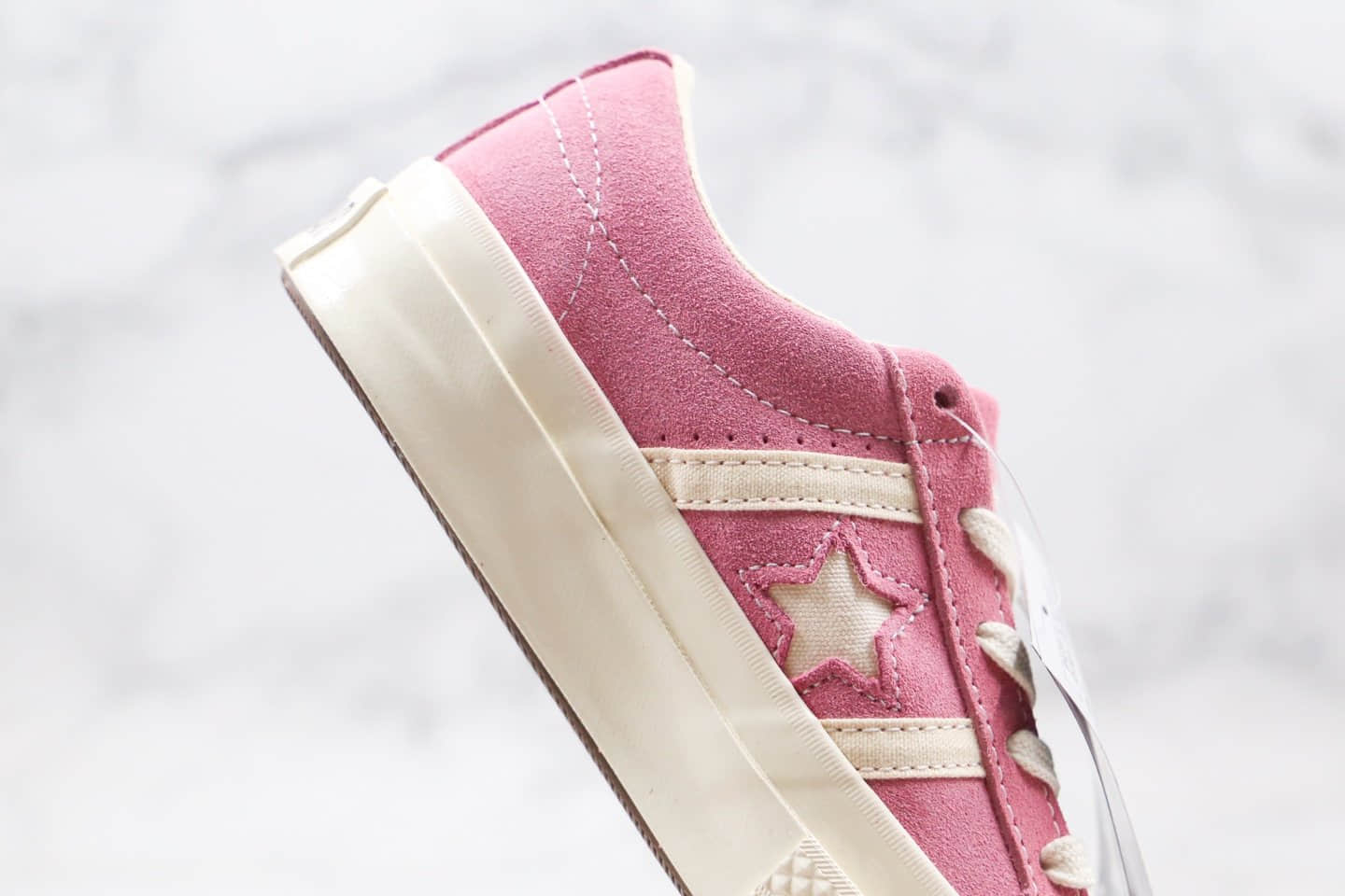 匡威CONVERSE One Star Academy公司级版本低帮木村一星粉色硫化板鞋原楦头纸板打造 货号:167166C