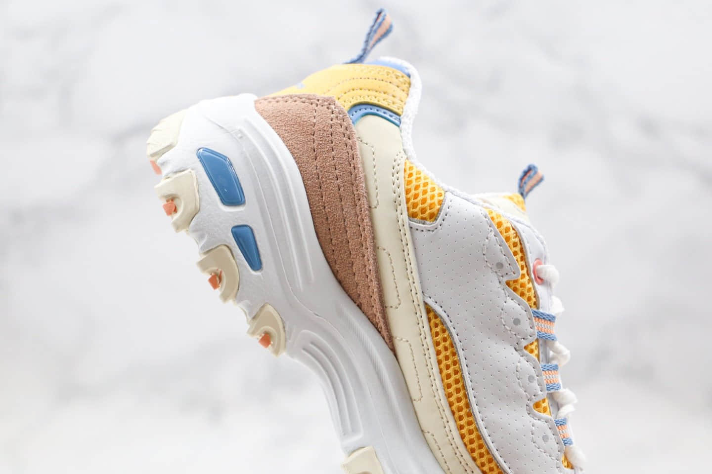 斯凯奇Skechers D'Lites SureThing公司级版本熊猫老爹鞋复古运动鞋白敏感内容原档案数据开发