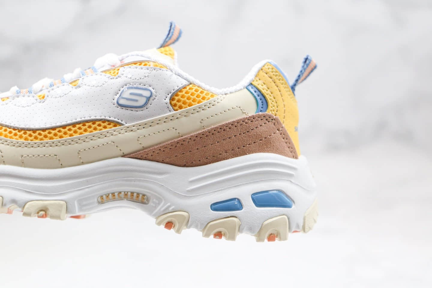 斯凯奇Skechers D'Lites SureThing公司级版本熊猫老爹鞋复古运动鞋白敏感内容原档案数据开发
