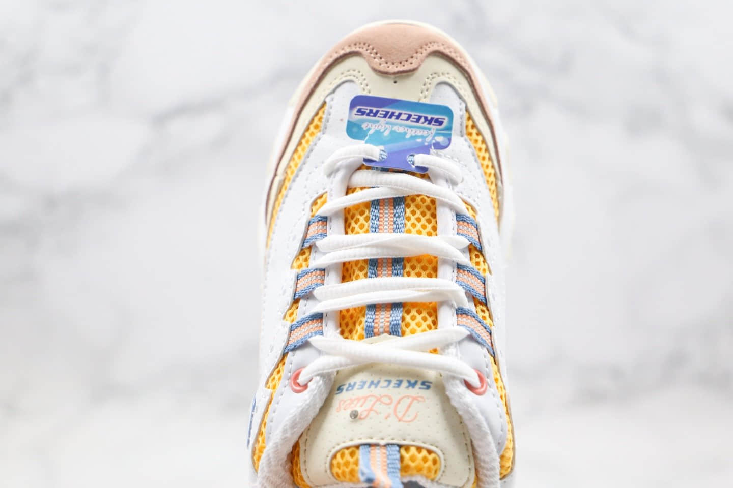 斯凯奇Skechers D'Lites SureThing公司级版本熊猫老爹鞋复古运动鞋白敏感内容原档案数据开发