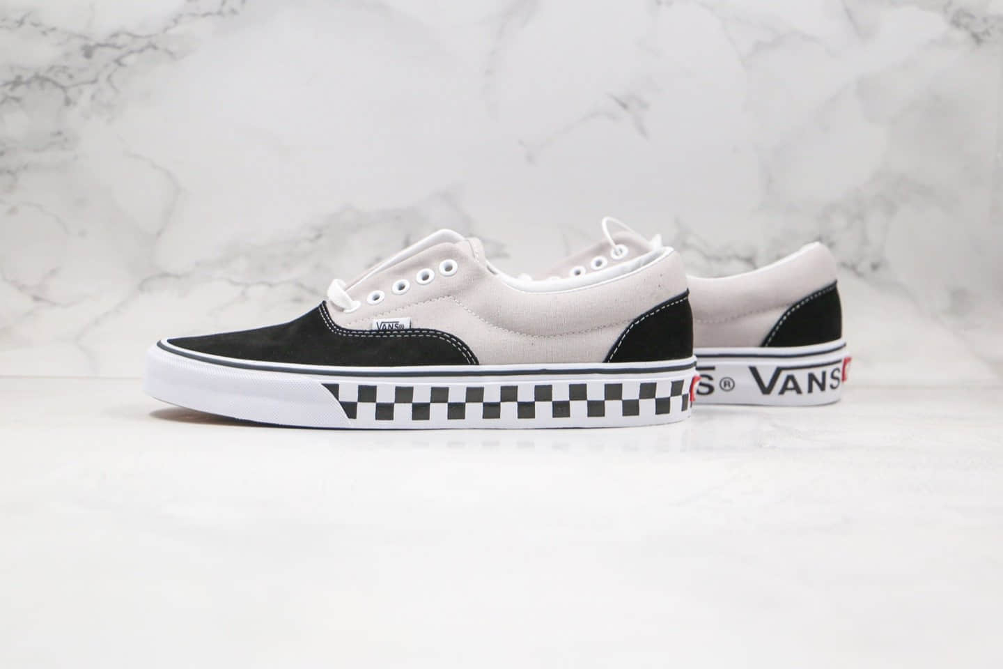 万斯Vans ComfyCush ERA公司级版本棋盘格子印花板鞋灰黑色原厂硫化工艺 (ID:46156) - 图片1