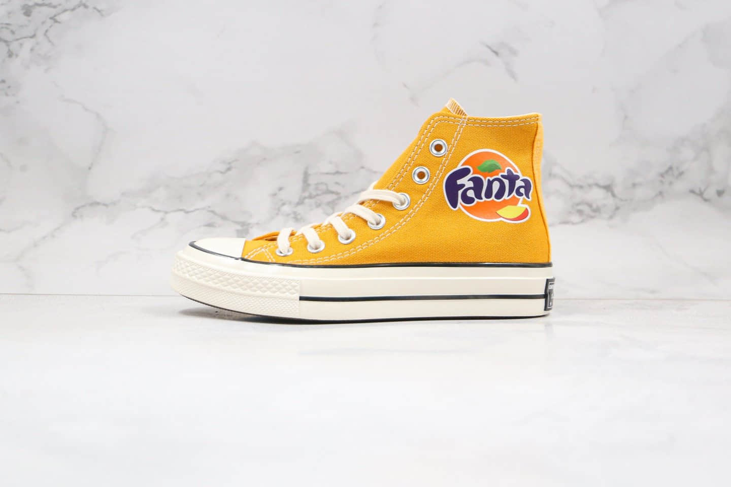 匡威Fanta x Converse 1970s公司级版本芬达联名1970s高帮帆布鞋敏感内容蓝底双围条 (ID:46317) - 图片1