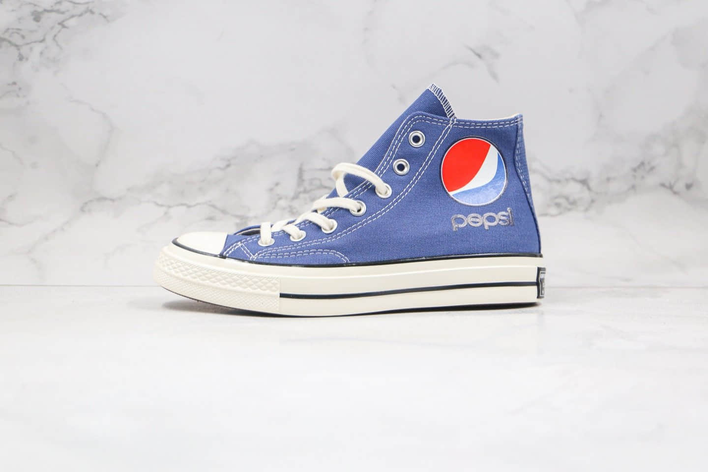 匡威Pepsi x Converse 1970s公司级版本百事可乐联名高帮帆布鞋高清洁度 (ID:46326) - 图片1