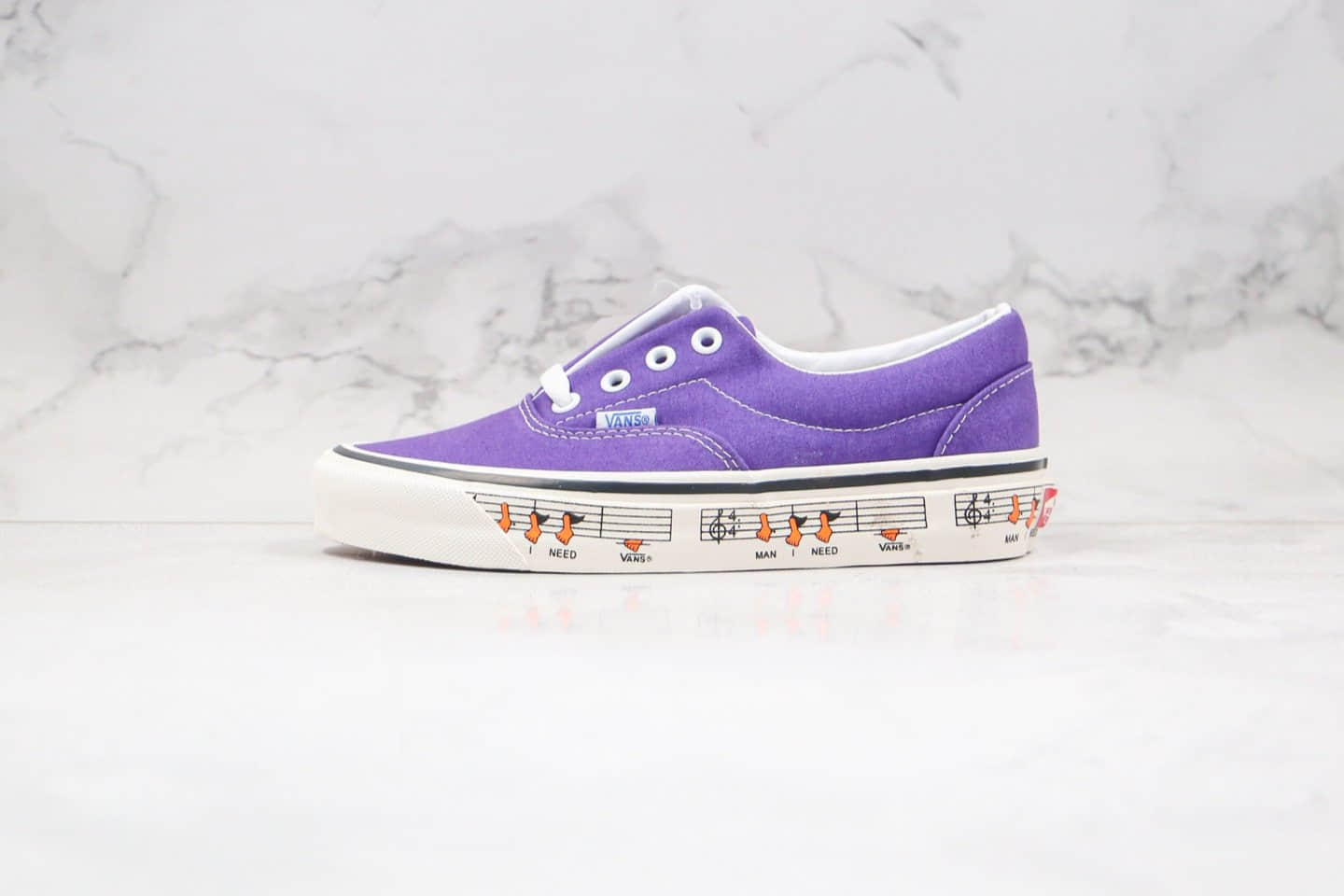 万斯Vans Era 95 Dx公司级版本低帮音乐喷泉涂鸦紫色硫化帆布鞋原厂硫化大底 (ID:46714) - 图片1