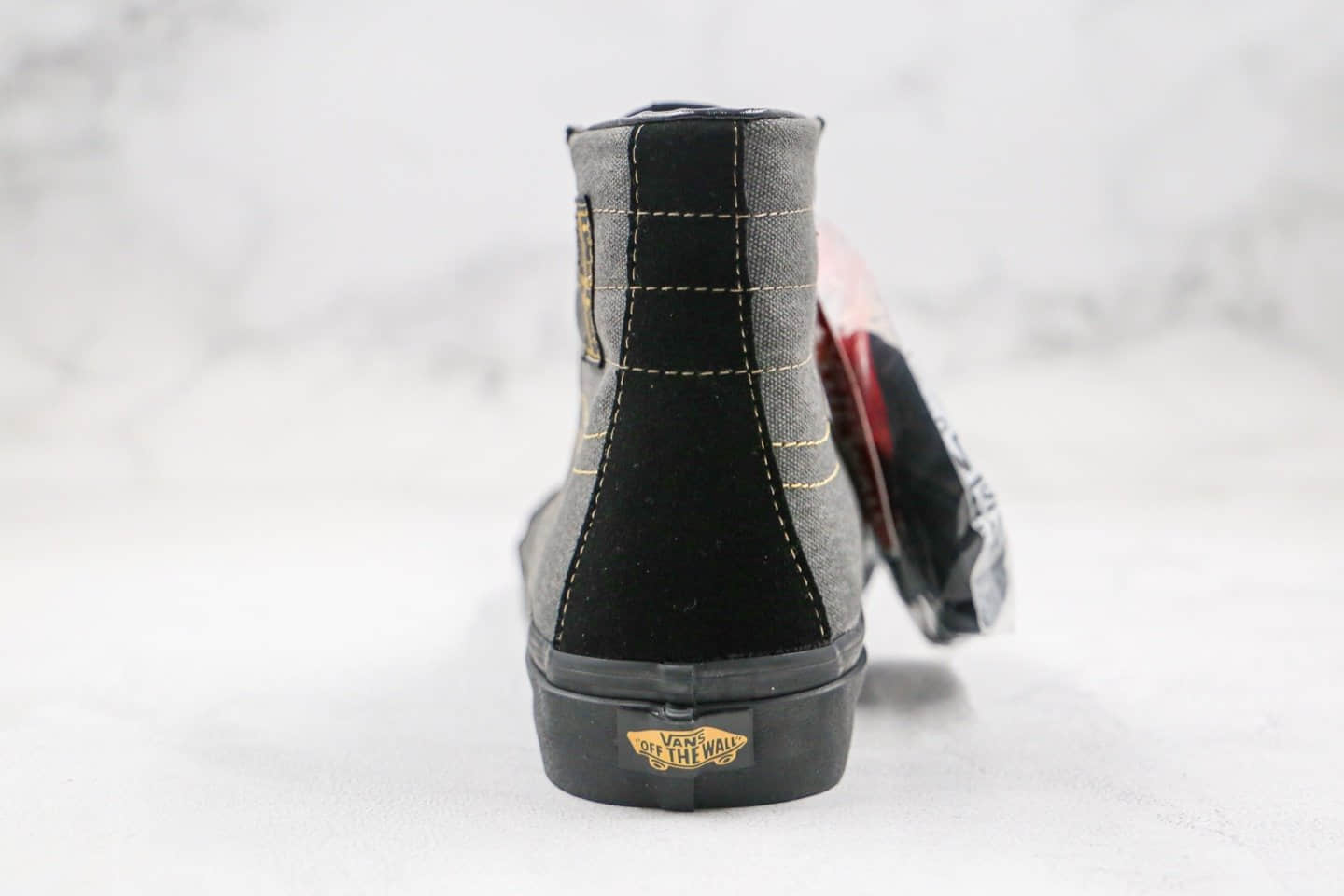 万斯Vans x Michael February公司级版本高帮帆布鞋迈克人像黑灰色原厂硫化大底原盒原标 货号:VN0A3MV122M